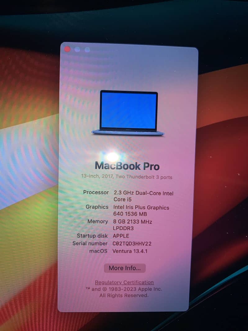 MacBook Pro 2017 5