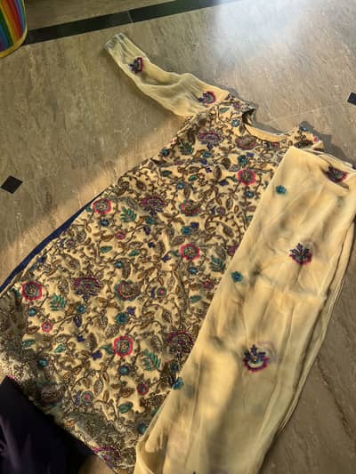 Chiffon tilla kameez shalwar