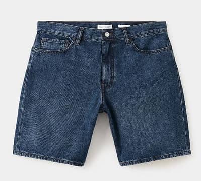 Men Blue Jeans Shorts