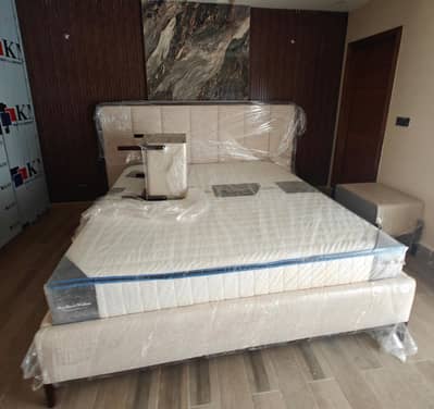 Luxury King-Size Bed Set with Premium Mattress | Elegant Modern Design