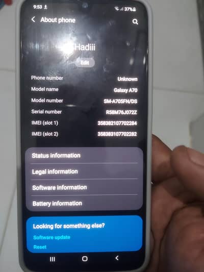Samsung Mobile A70