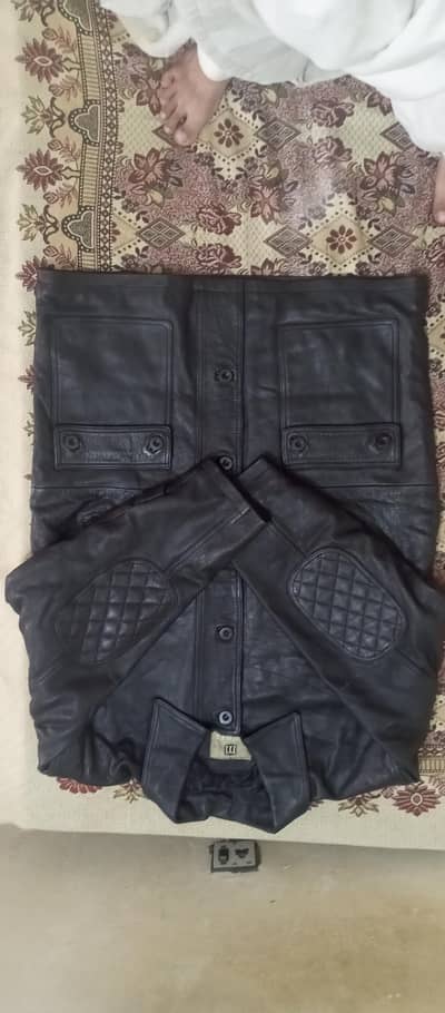 original genuine leather hunting jacket