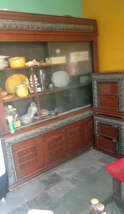Showcase n 2 side tables wooden