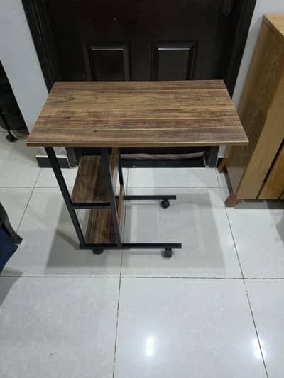 C - Shape Table  with 4-Wheels