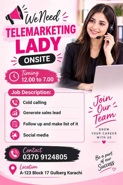 Aesthetic setup sales representative who can generate sales lead
