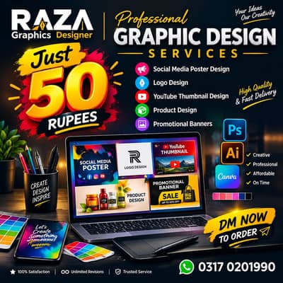 Professional Graphic Designer | Posters, Logos & Thumbnails
