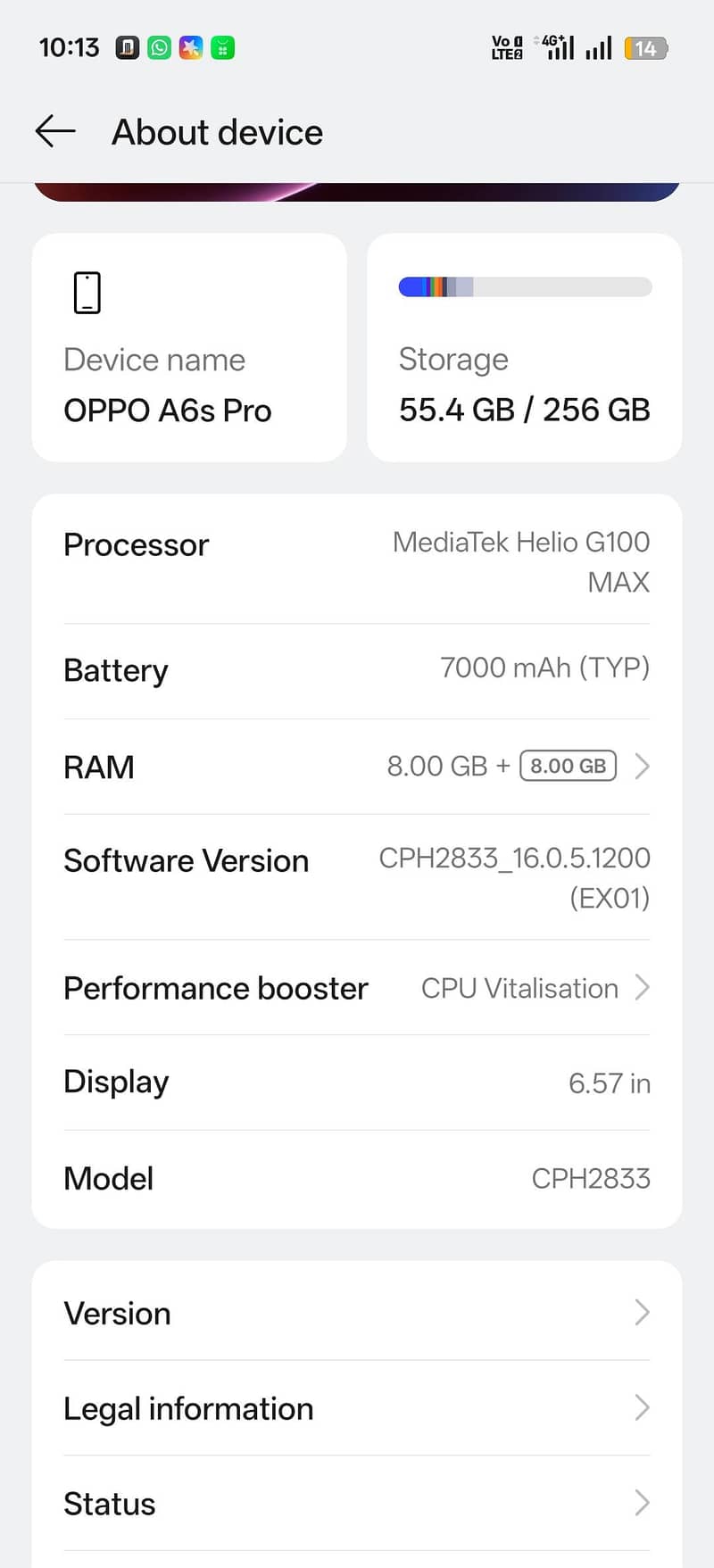 OPPO A6s pro 0