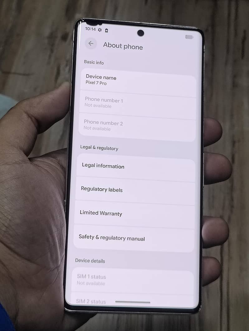 Google Pixel 7 Pro 9