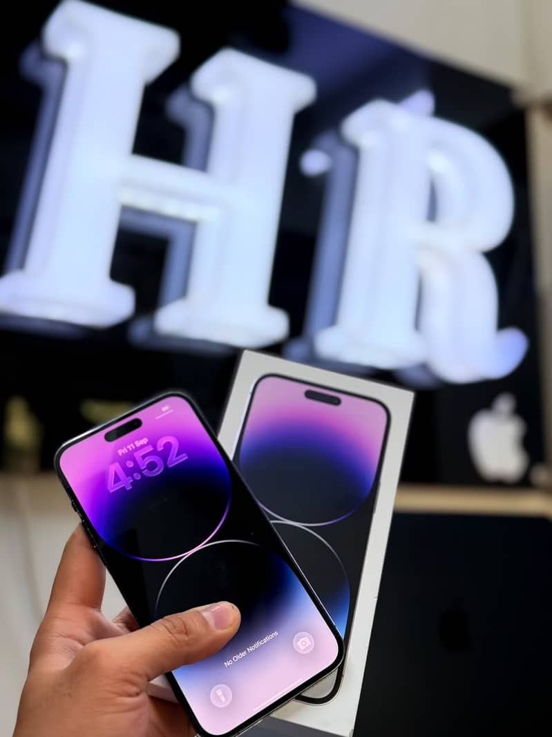 IPHONE 14Pro MAX 256GB PTA APPROVED with box 2