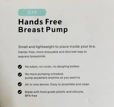 Handsfree Wearable Breast Pump S19 DeepseaCare – Used Only 4–5 Times