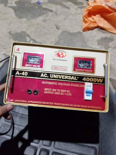 Universal A_40 4000 Watt Automatic Voltage Stablizer