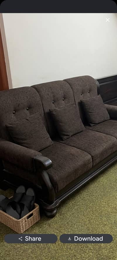 pure seesham durable 5 seater sofa