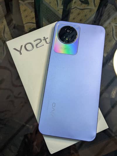 Vivo Y02t with box and charger