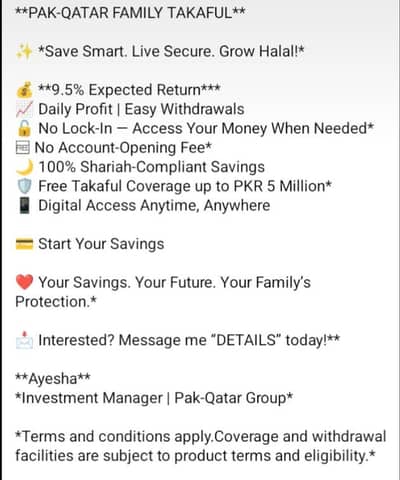 Pak qatar family takaful