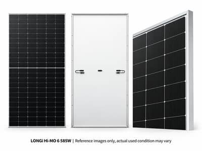 Longi HiMo (6) 585W Solar panels