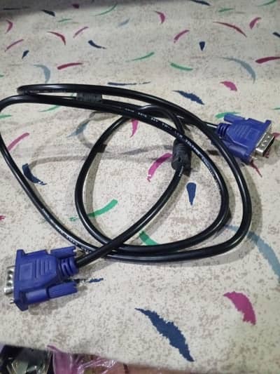 2 power cable and 1 VGA cable