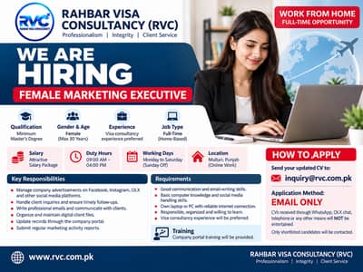 FEMALE MARKETING EXECUTIVE