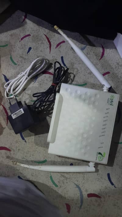 PTCL modem with charger and cable for sale