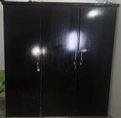 Pure wooden 3-doors