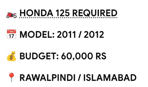 Bike required
