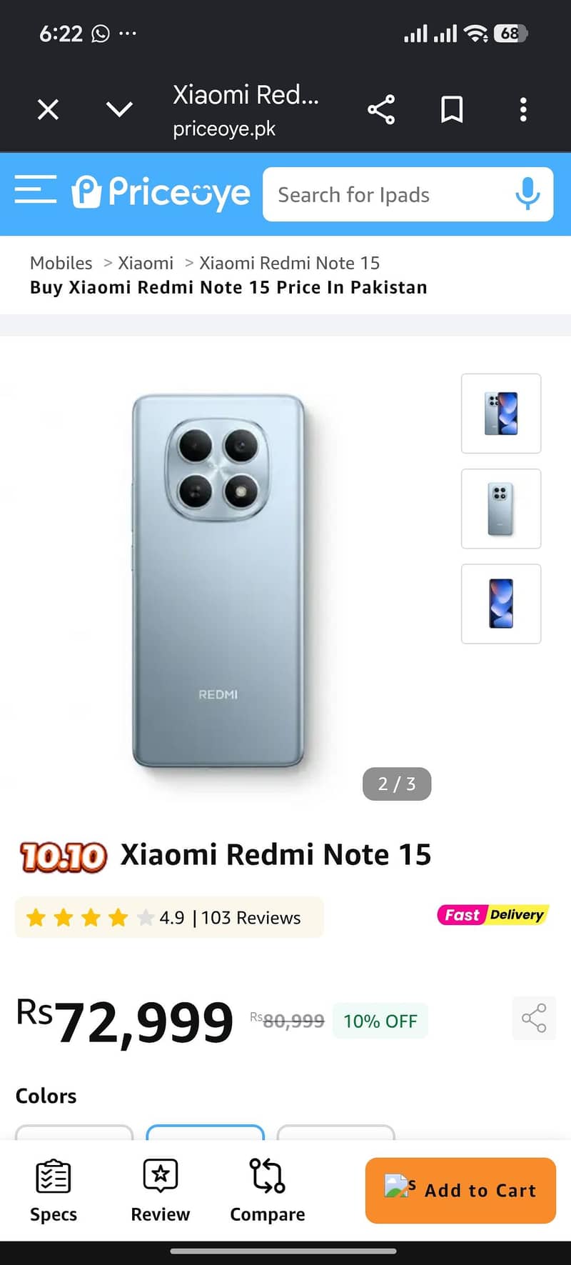 Xiaomi  note 15 8