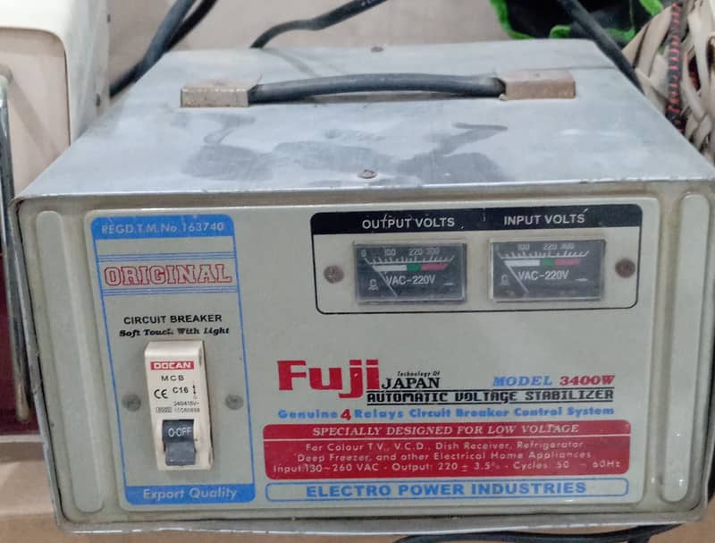 Voltage Stablizers Almost New 0