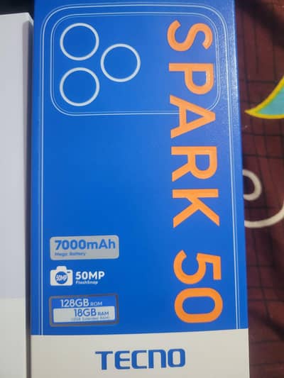 Tecno Spark 50 complate box