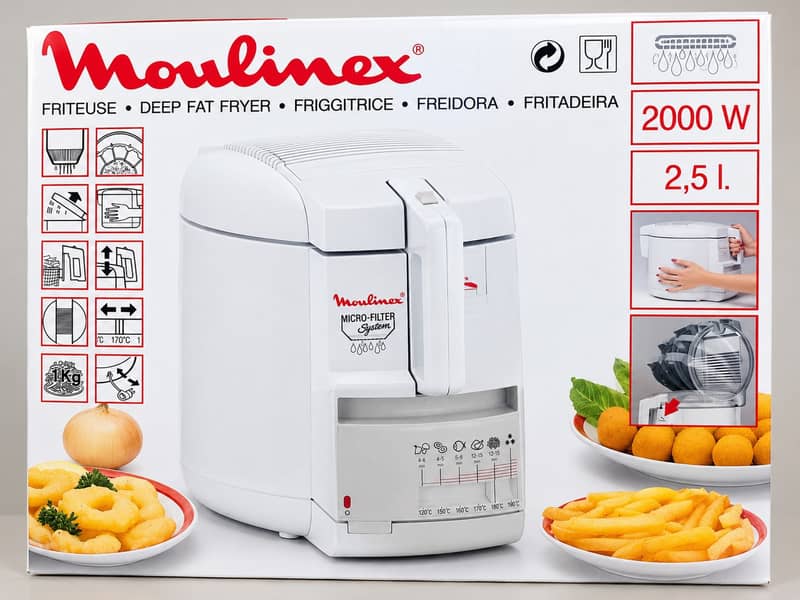 MOULINEX Deepfryer 2000w 0