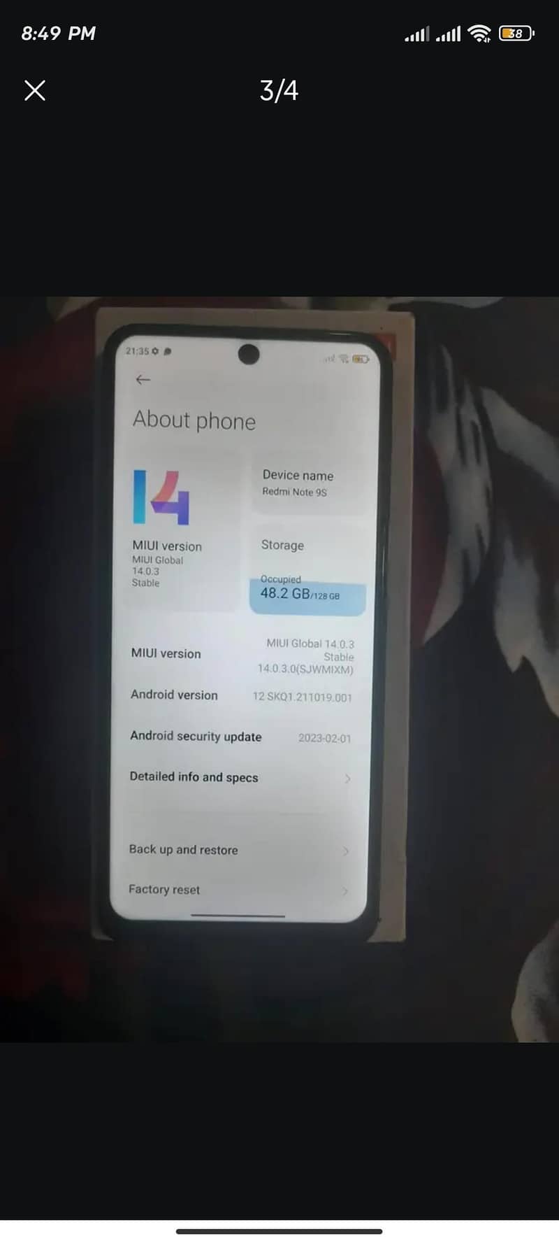 Xiaomi Redmi Note 9S 1