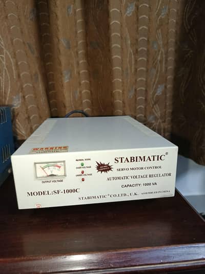 Stabimatic SF-1000C /1000VA Servo Motor Voltage Stabilizer