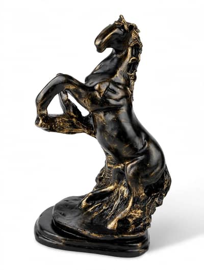 Luxury Black Gold Horse _ Home Decor