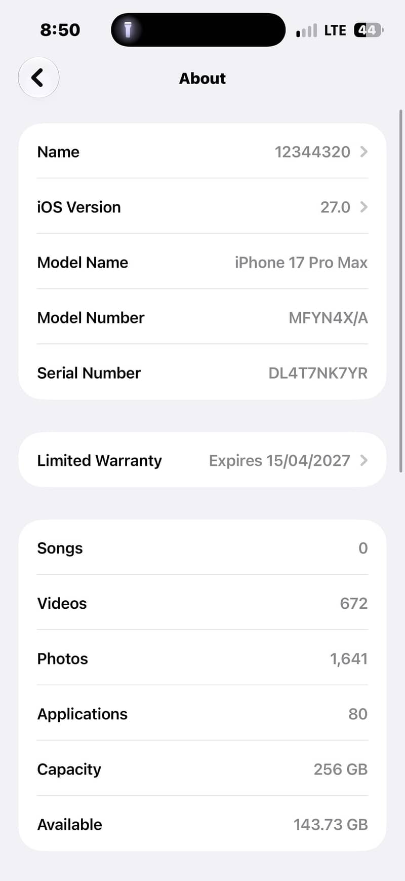 10/10 Used Apple iPhone 17 Pro Max 2