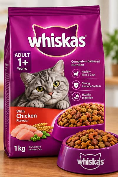 Whiskas Adult Dry Cat Food – Quality Nutrition for Cats