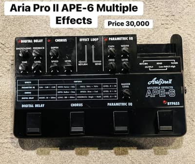 Aria pro 2 APE-6 electric guitar Multiple effects padel #piano #keys