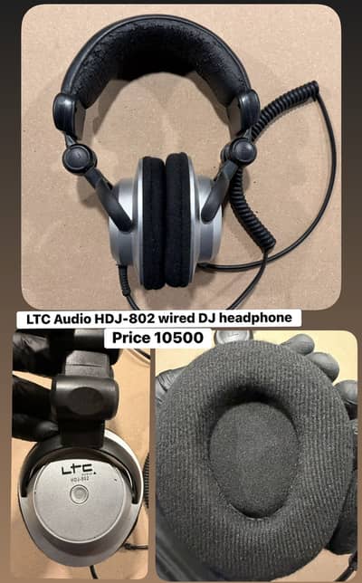 LTC Audio HDJ-802 wired DJ headphone
