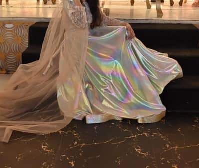 Silk long maxi with back net 30% off