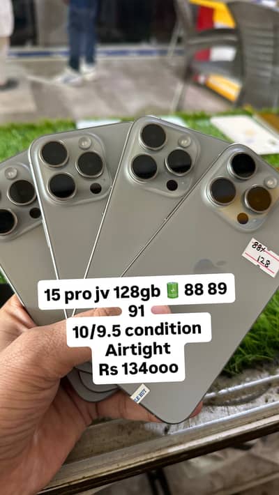 15 Pro 128gb Jv Waterpack