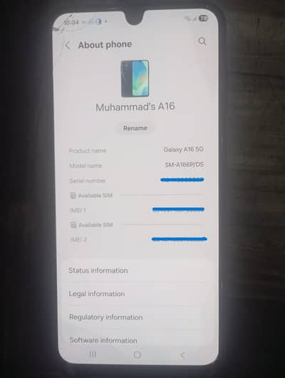 Samsung Galaxy A16 5G - 100% Original - Working Perfectly