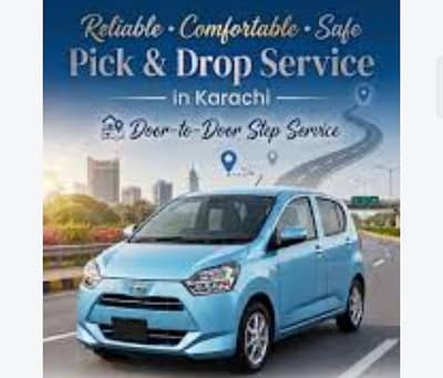 Pick and drop service available car daihatsu Mira 03156346680