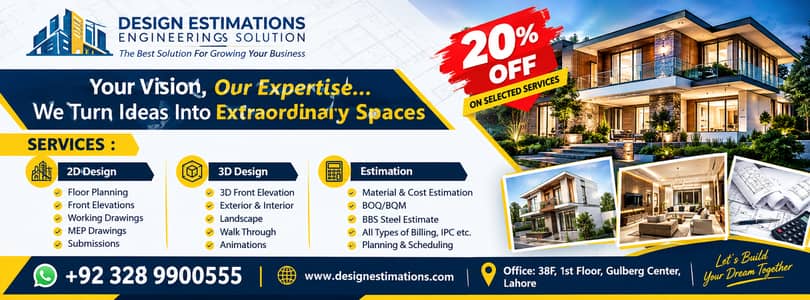 Building Estimation / Bill of Quantity (BOQ) /BOM/Bar Bending Schedule
