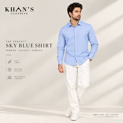 Men’s Premium Office Wear Shirt | 6 Colours Available | KHAN’S