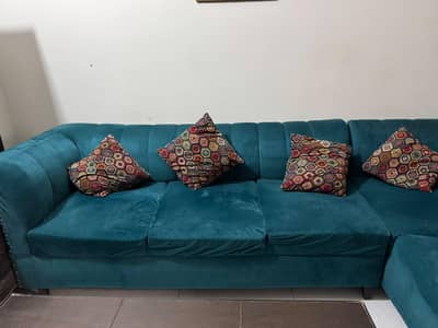 L shaped Sofa set/Sofa set/Home furniture/Velvet Sofa
