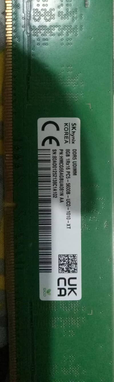 8GB Ram DDR5 PC5 5600Mhz for Desktop PCs
