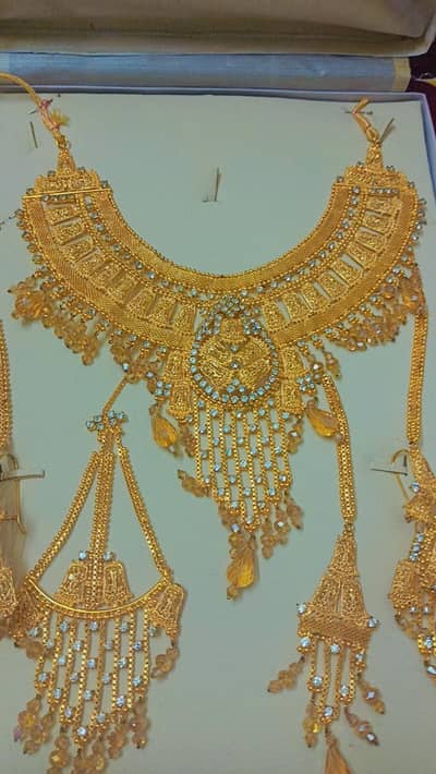Dubai imported gold plated bridal set