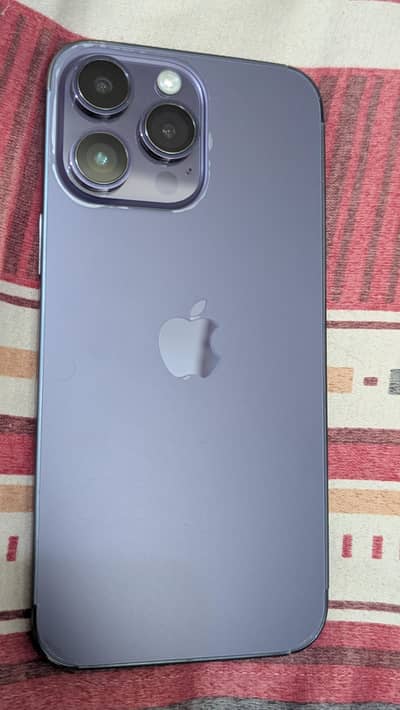 iPhone 14 Pro Max 256GB - Deep Purple - 100% Battery Real 10/9 JV