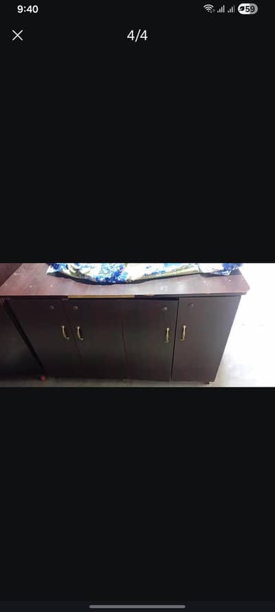 iron stand with cabinet