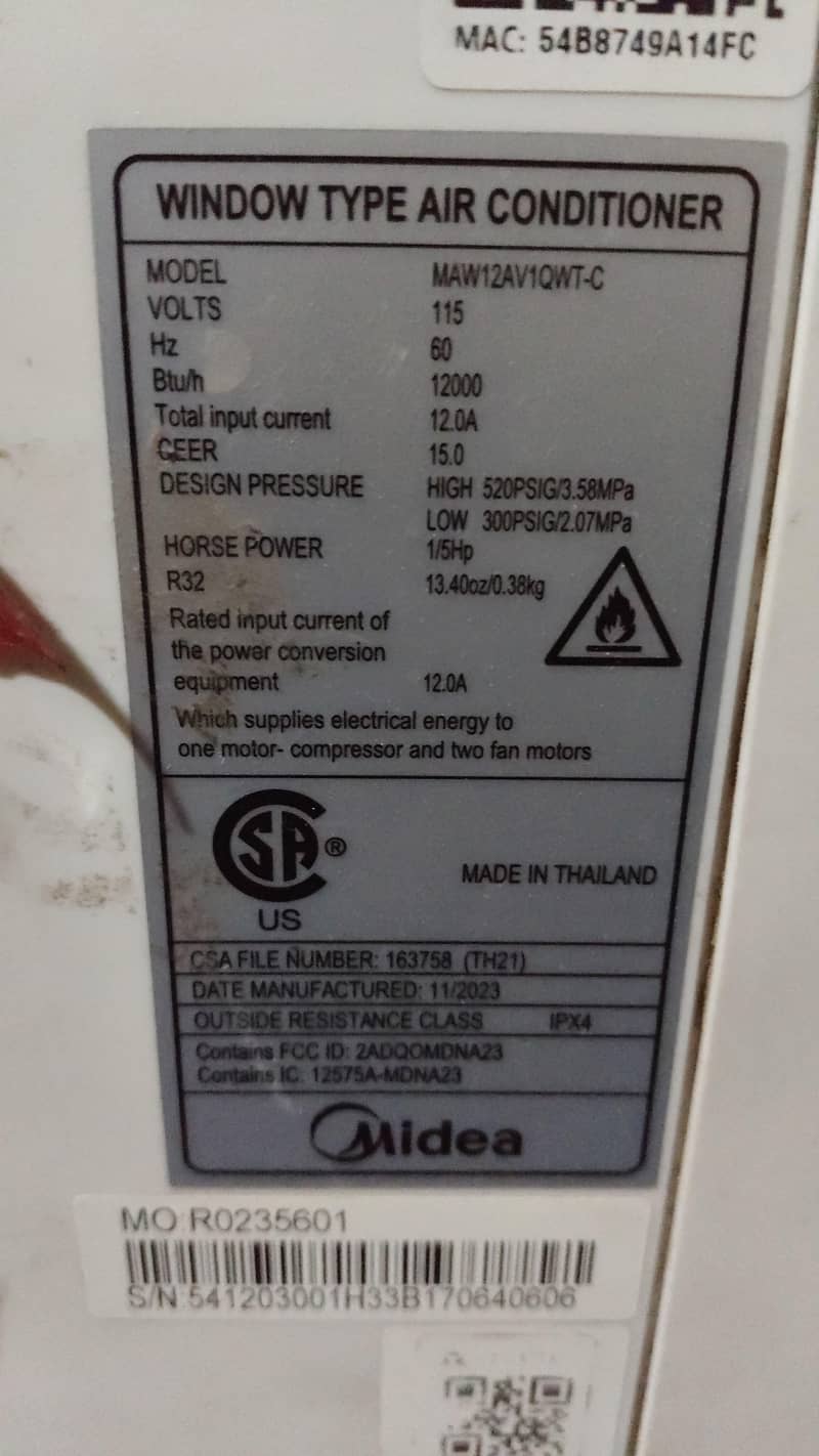 window AC Midea 3
