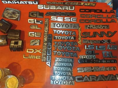 old antique car monogram 100% orignal japness