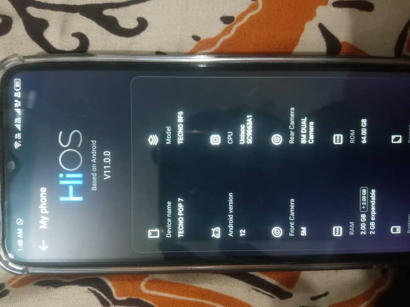 Tecno pop 7 All okay exchange posibal 2