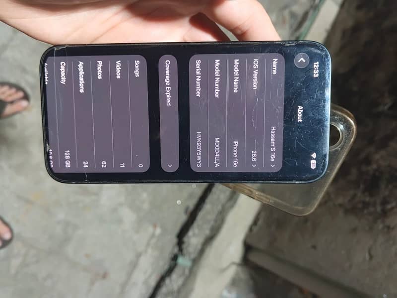 Apple iPhone 16e back broke 2